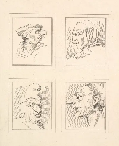 Characaturas By Leonardo Da Vinci Pl 07