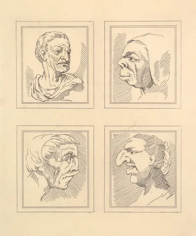 Characaturas By Leonardo Da Vinci Pl 08
