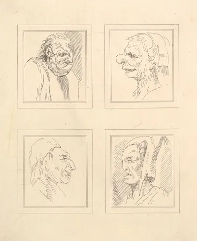 Characaturas By Leonardo Da Vinci Pl 09