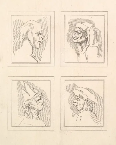 Characaturas By Leonardo Da Vinci Pl 14