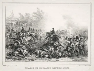 Charge De Hussards Republicains