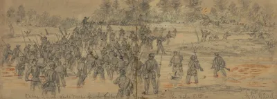 Charge Of Genl Wards Troops Through Kellys Ford Upon The Rifle Pits