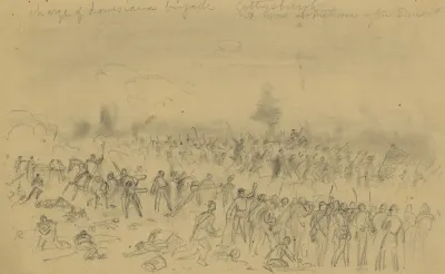 Charge Of Louisiana Brigade Gettysburgh