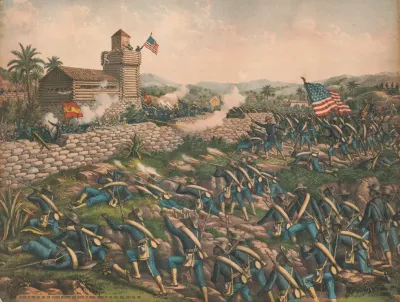 Charge Of The 24th And 25th Colored Infantry And Rescue Of Rough Riders At San Juan Hill July 2nd 1898