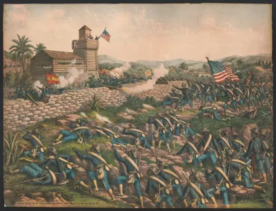 Charge Of The 24th And 25th Colored Infantry And Rescue Of Rough Riders At San Juan Hill July 2nd 1898 2