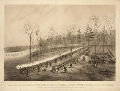 Charge Of The First Brigade Commanded By Col M B Walker On The Friday Evening Of The Battle Of Stone River