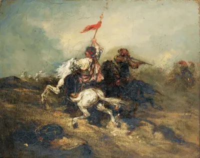 Charge Of Turkish Horsemen