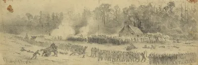 Charge Of Union Troops Of The Left Flank Of The Army Commanded By Genl Stonewall Jackson At Cedar Mountain