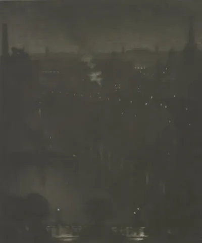 Charing Cross Bridge At Night