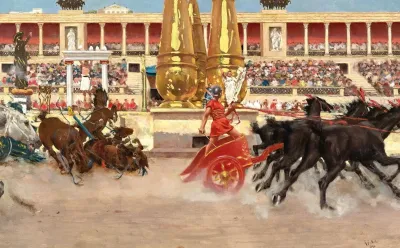 Chariot Race In The Circus