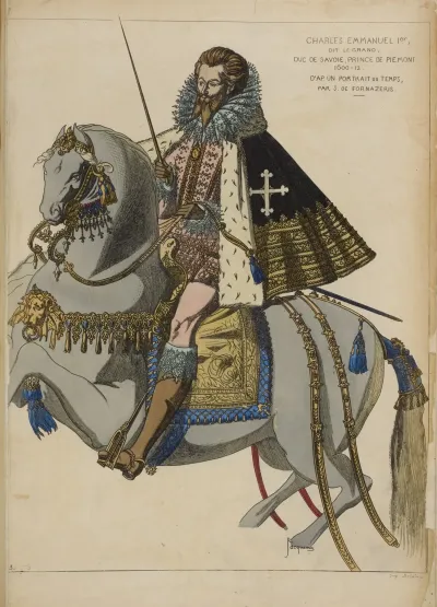 Charles Emmanuel 1er Dit Le Grand Duc De Savoie Prince De Piemont 1600 12 Dapres Un Portrait Du Temps Par J De Fornazeris
