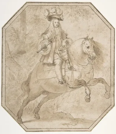 Charles Ii Of Spain On Horseback