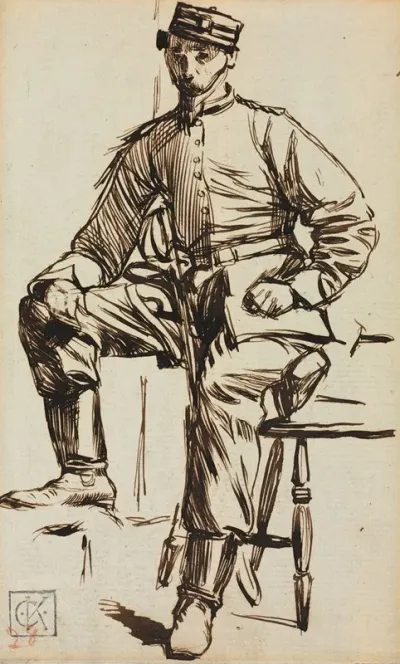 Charles Keene As A Volunteer