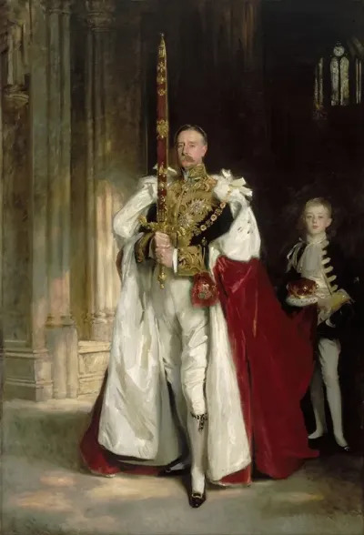 Charles Stewart Sixth Marquess Of Londonderry Carrying The Great Sword Of State At The Coronation