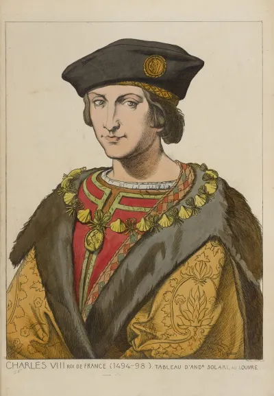 Charles Viii Roi De France 1494 98 Tableau Dandrrea Solari Au Louvre