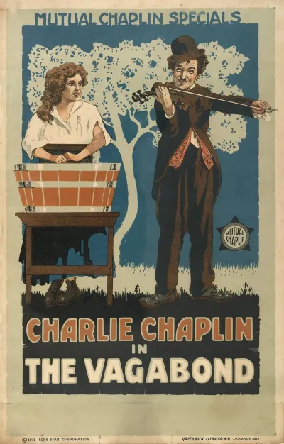 Charlie Chaplin In The Vagabond