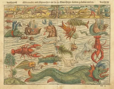 Chart Of Sea Monsters