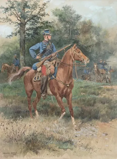 Chasseur A Cheval Soldier On Horseback 2