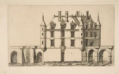 Chateau De Chenonceau No 1 After Ducerceau