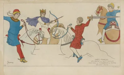 Chefs Francais 2me Moite Du Xime Siecle Pintures De Manuscrits Du Temps Bibliotheque Imperiale