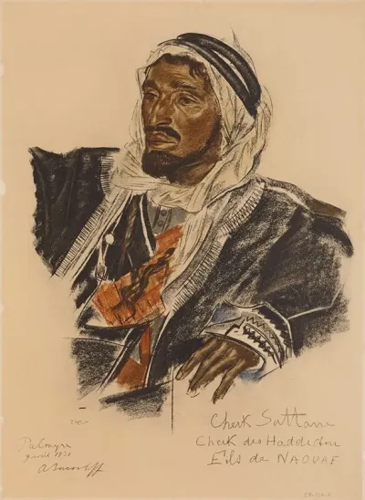 Cheikh Sattane Chef De La Tribu Haddidine Palmyre