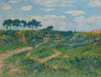 Chemin Dans La Lande Bretagne