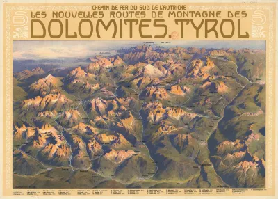 Chemin De Fer Du Sud De Lautriche Les Nouvelles Routes De Montagne Des Dolomites Tyrol