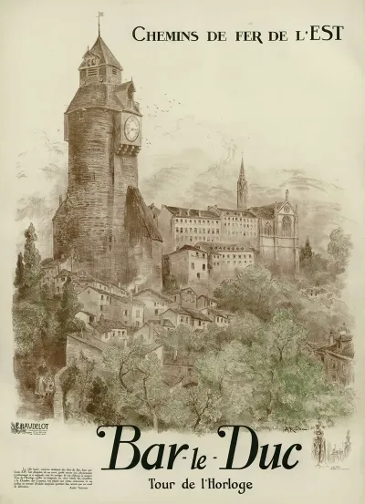 Chemins De Fer De Lest Bar Le Duc Tour De Lhorloge