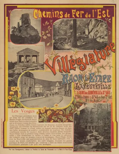 Chemins De Fer De Lest Villegiature Raon Letape Laneuveville