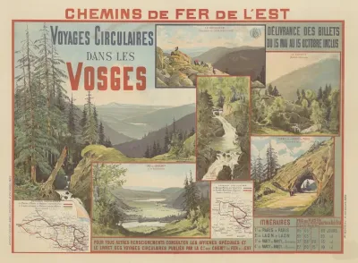 Chemins De Fer De Lest Voyages Circulaires Dans Les Vosges