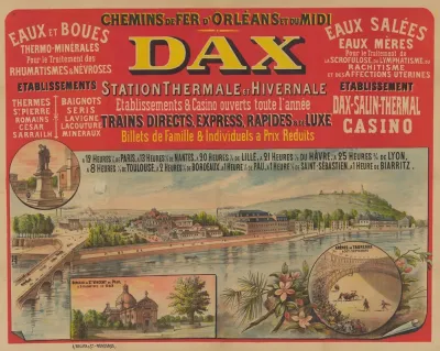 Chemins De Fer Dorleans Et Du Midi Dax Station Thermale Et Hivernale