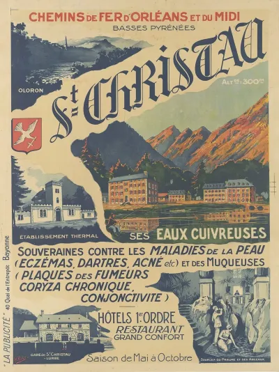 Chemins De Fer Dorleans Et Du Midi St Christau