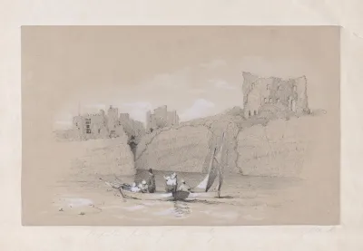 Chepstow Castle Wales From The River Wye