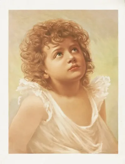 Cherubic Child Gazing Upwards