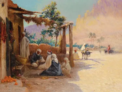 Chess Players In El Kantara