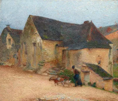 Chevriere Devant Une Vieille Maison A Labastide
