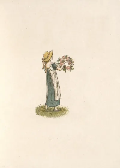 Child Holding A Wreath
