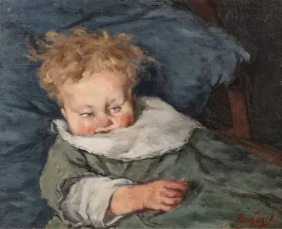 Child In Cradle The Artist Son