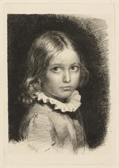 Child Portrait Of Clara Emilie Rose Bloch