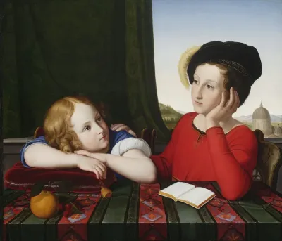 Childhood Portrait Of Wienczyslaw Potocki And Konstanty Potocki