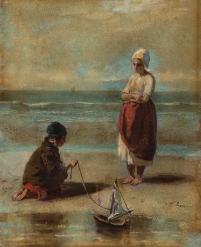 Children At The Seashore