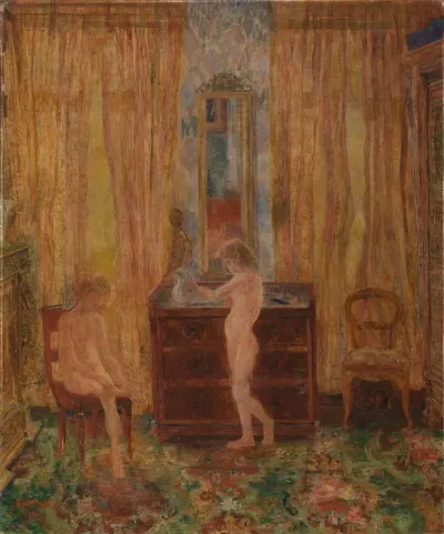 Children At Their Morning Toilet