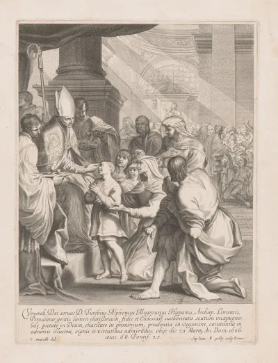 Children Brought Before Archbishop Turibius De Mogrovejo
