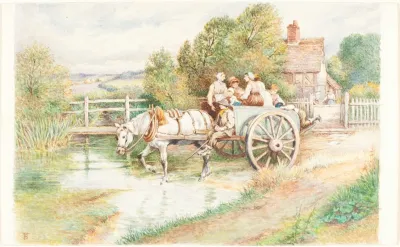 Children In A Cart