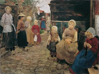 Children Of Fishermen In Zandvoort