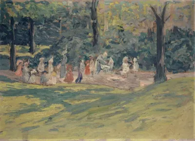 Children Playing In A Public Park