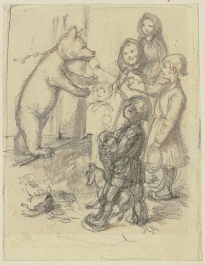 Children With A Dancing Bear