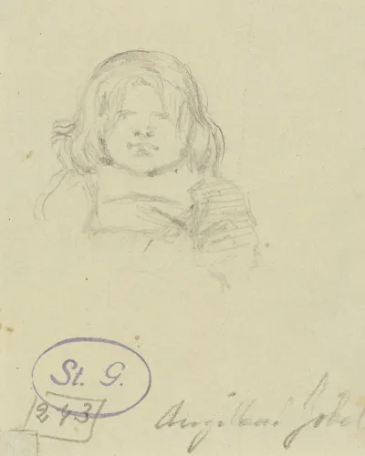 Childs Bust From The Front