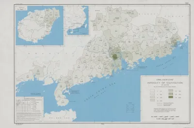 China South Coast Intensity Of Cultivation By Hsien