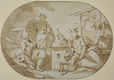 Chinese Family Scene